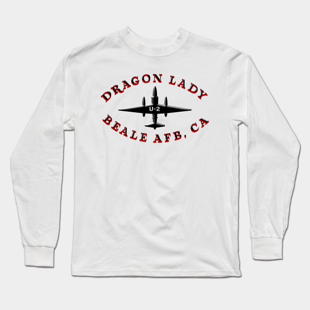 U-2 Spy Plane Long Sleeve T-Shirt by DrewskiDesignz